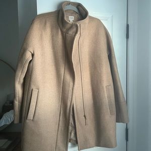 J.Crew cocoon coat in Italian stadium-cloth wool
